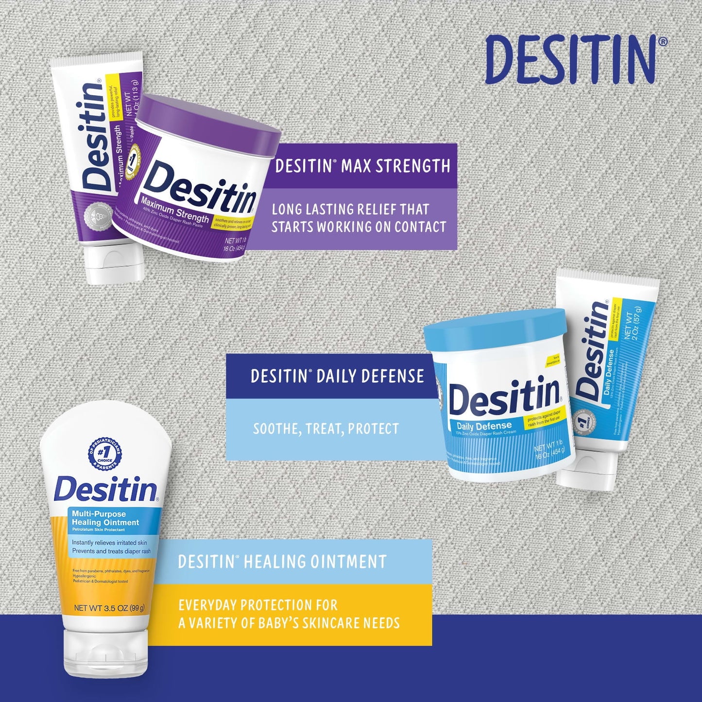 Desitin Rapid Relief Creamy Diaper Rash Ointment - 2oz