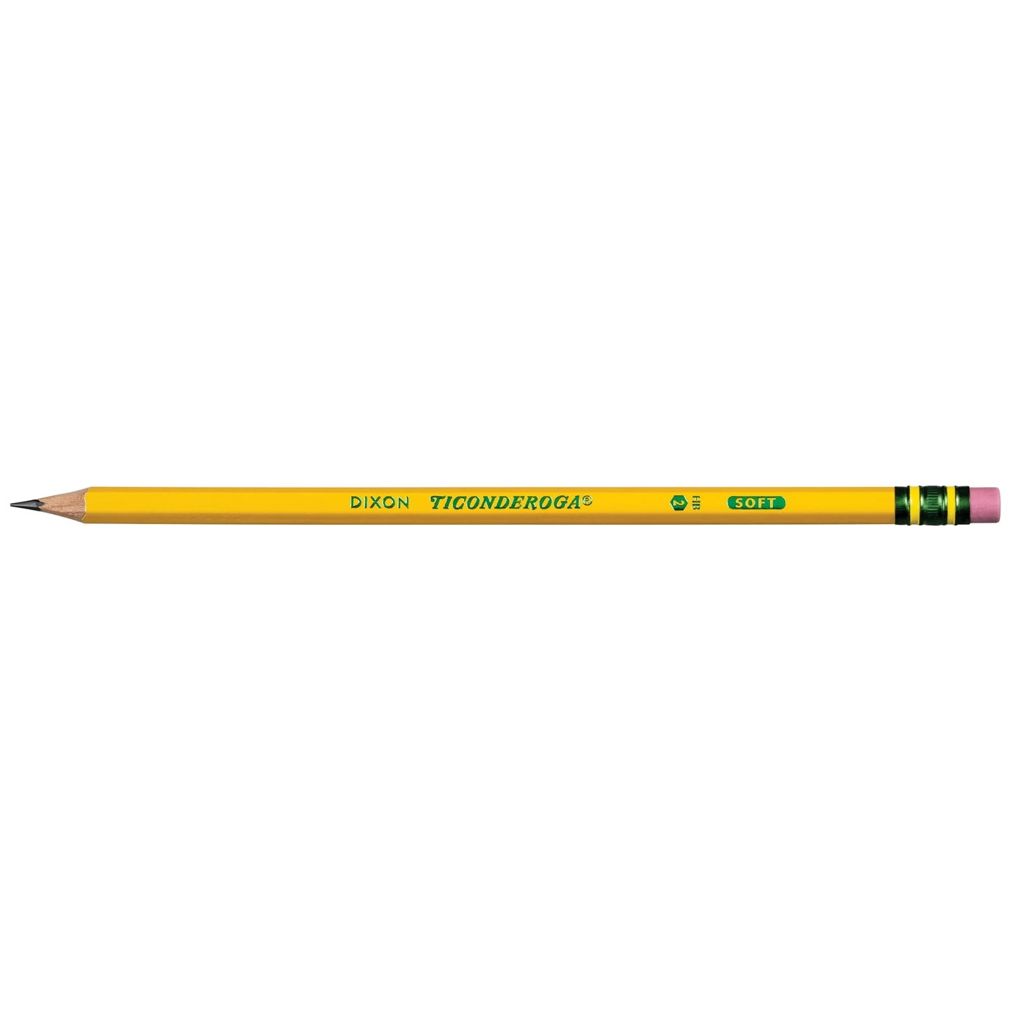 Ticonderoga Premium Wood Pencils, Sharpened #2 Lead, Yellow, 48 Count, 0.20 Lead Size
