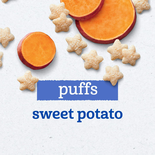 Gerber Snacks for Baby Grain & Grow Puffs, Sweet Potato, 1.48 oz Canister