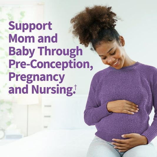 Garden of Life Dr. Formulated Prenatal Pregnancy Womens Multivitamins + DHA with Folate & Iron for Mom's Nutrition & Baby's Development, 30 Count