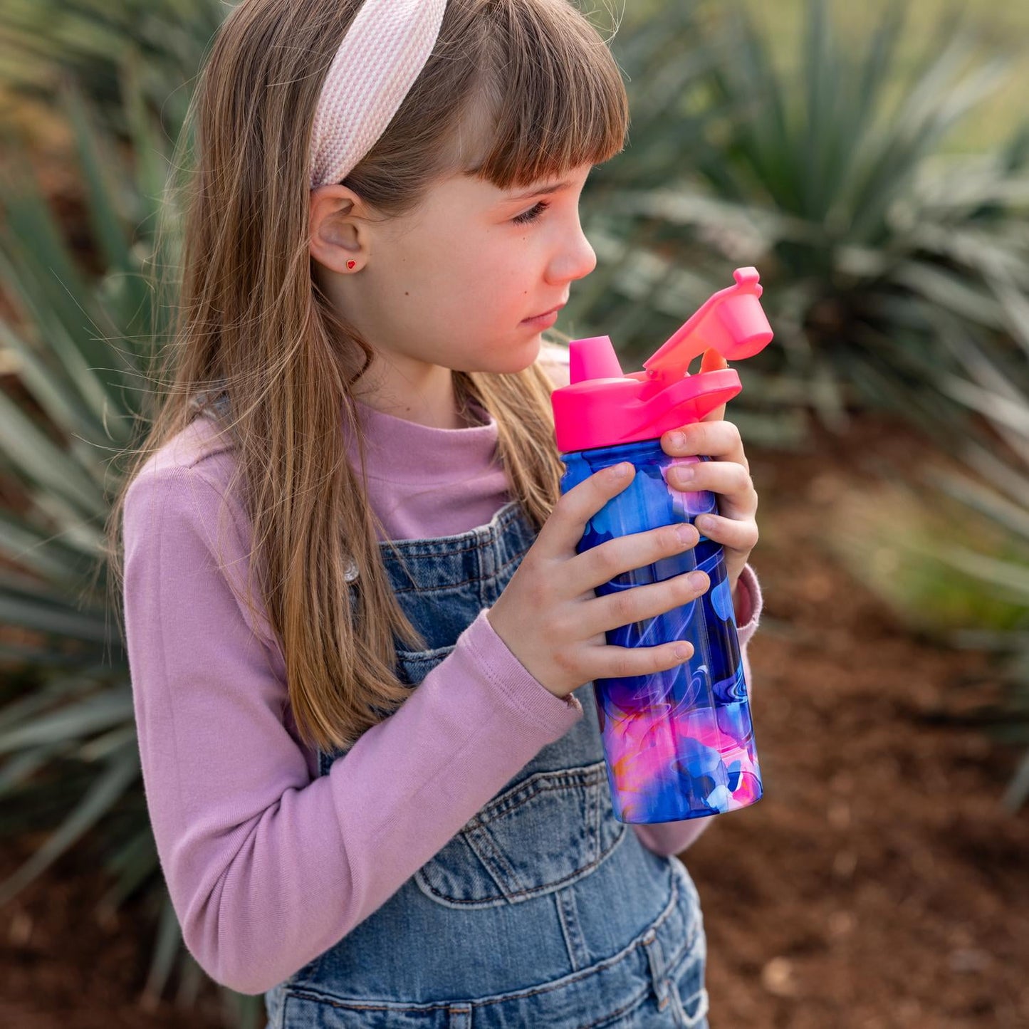 Simple Modern 18 fl oz Insulated Stainless Steel Summit Water Bottle with Covered Silicone Straw Lid | Dreamcicle