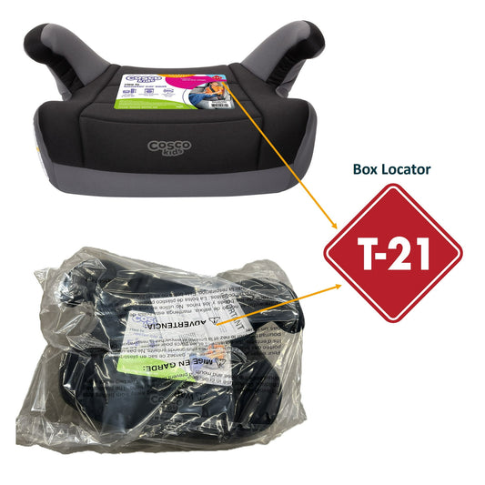 (2 pack) Cosco Kids Rise LX Booster Car Seat, Fossil Black, Toddler, Unisex
