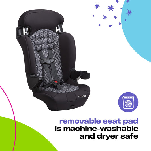 Cosco Kids Finale 2-in-1 Toddler Booster Car Seat, Fiberwave II, Unisex