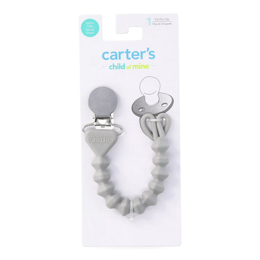 Carter's Child of Mine Baby Unisex Pacifier Clip, One Size