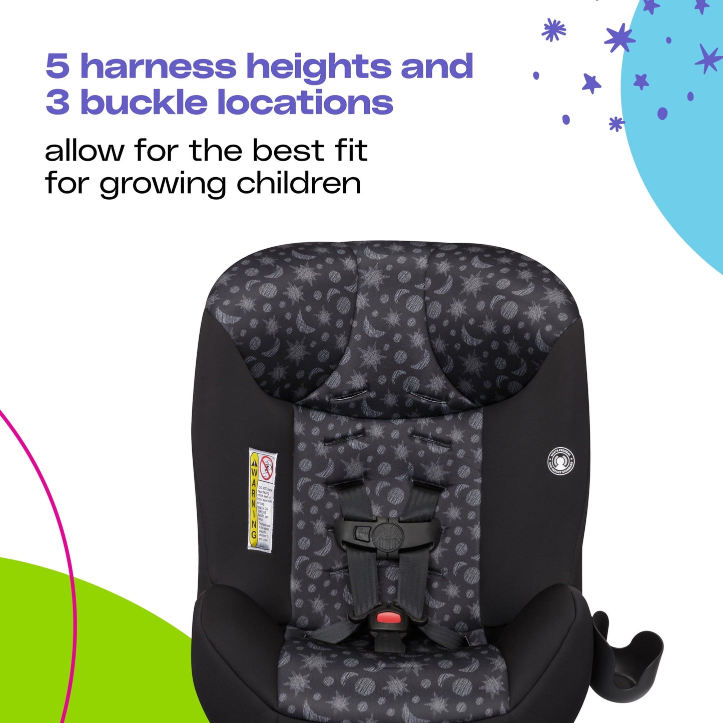 Cosco Kids Scenera Extend Infant & Toddler Convertible Car Seat, Unisex