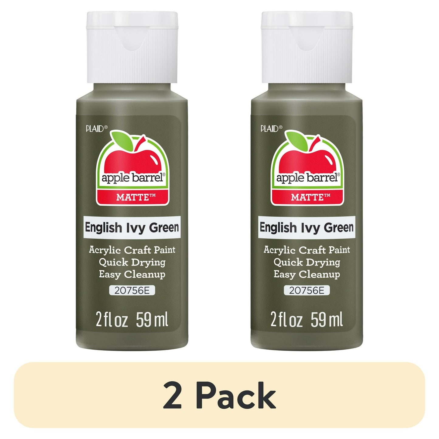 Apple Barrel Acrylic Craft Paint, Matte Finish, 2 fl oz