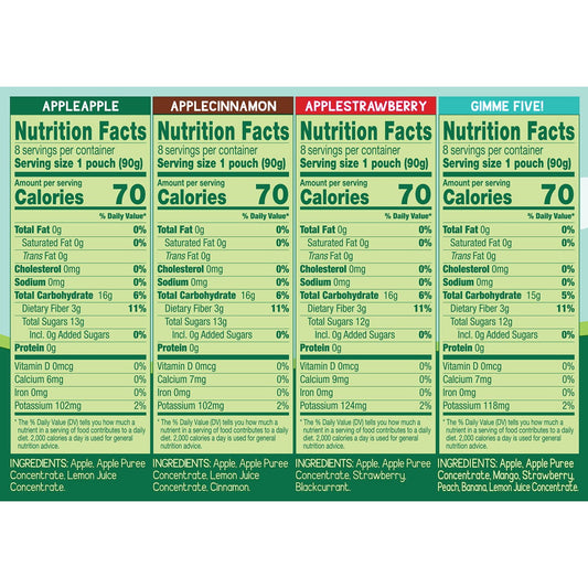 GoGo SqueeZ Applesauce Pouches, Variety Pack, 3.2 oz., 32 ct.