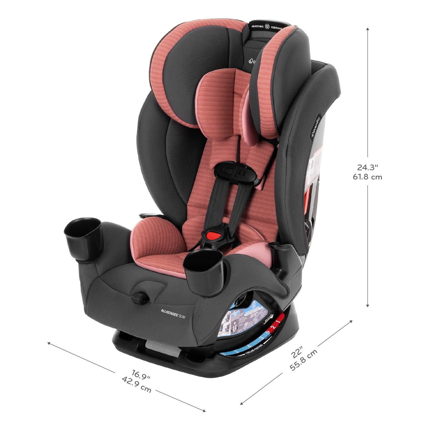 Evenflo All4Stages Slim 4-in-1 Convertible Car Seat