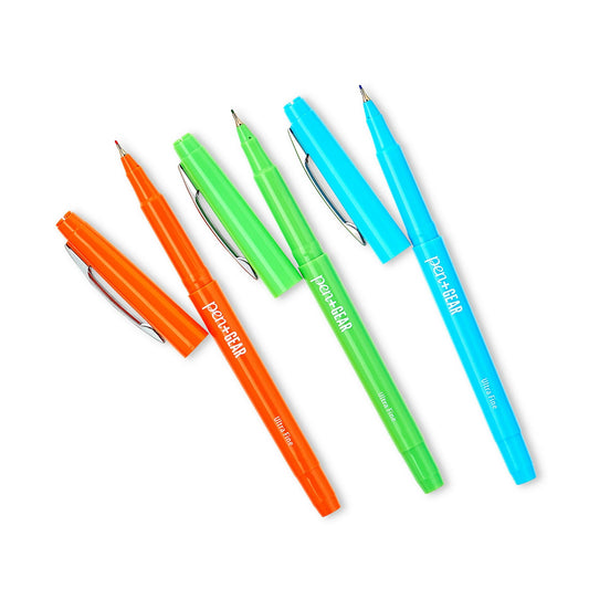 Pen+Gear Felt-Tip Pens, Ultra Fine, Assorted Colors, 10 Pack