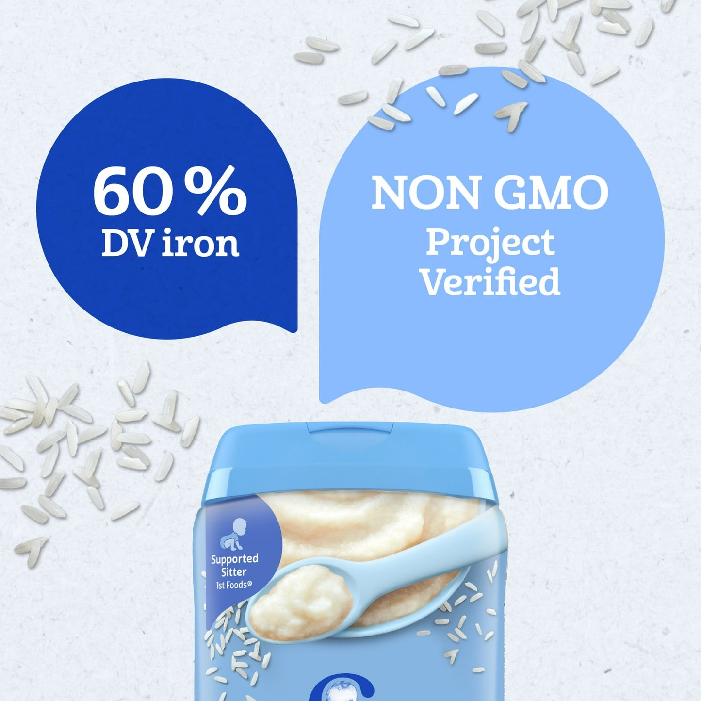 Gerber Stage 1 Baby Food, Baby Rice Cereal, Gerber Cereal For Baby, Infant Cereal 8 oz