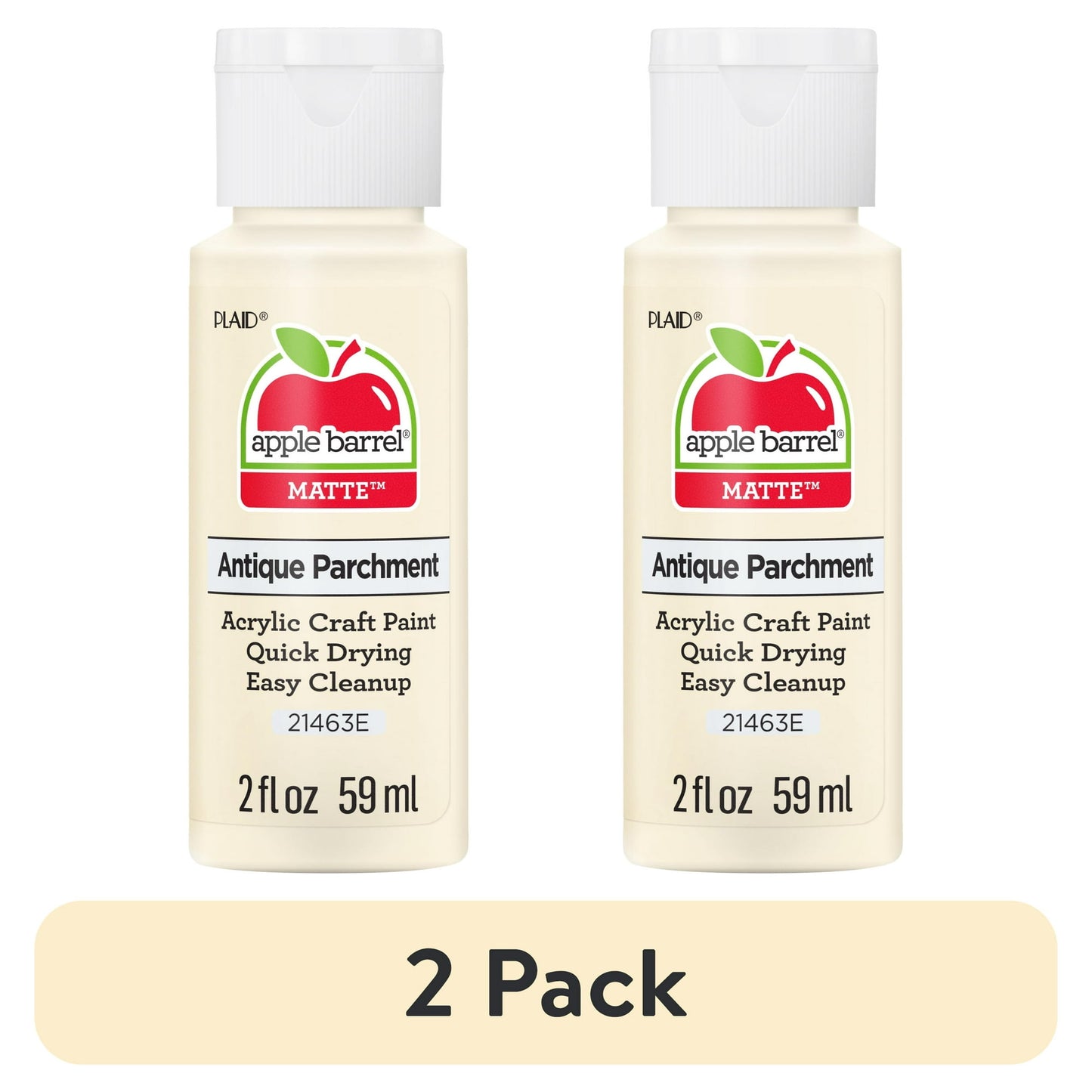 2 pack Acrylic craft paint with matte finish – great for arts, crafts, and DIY projects