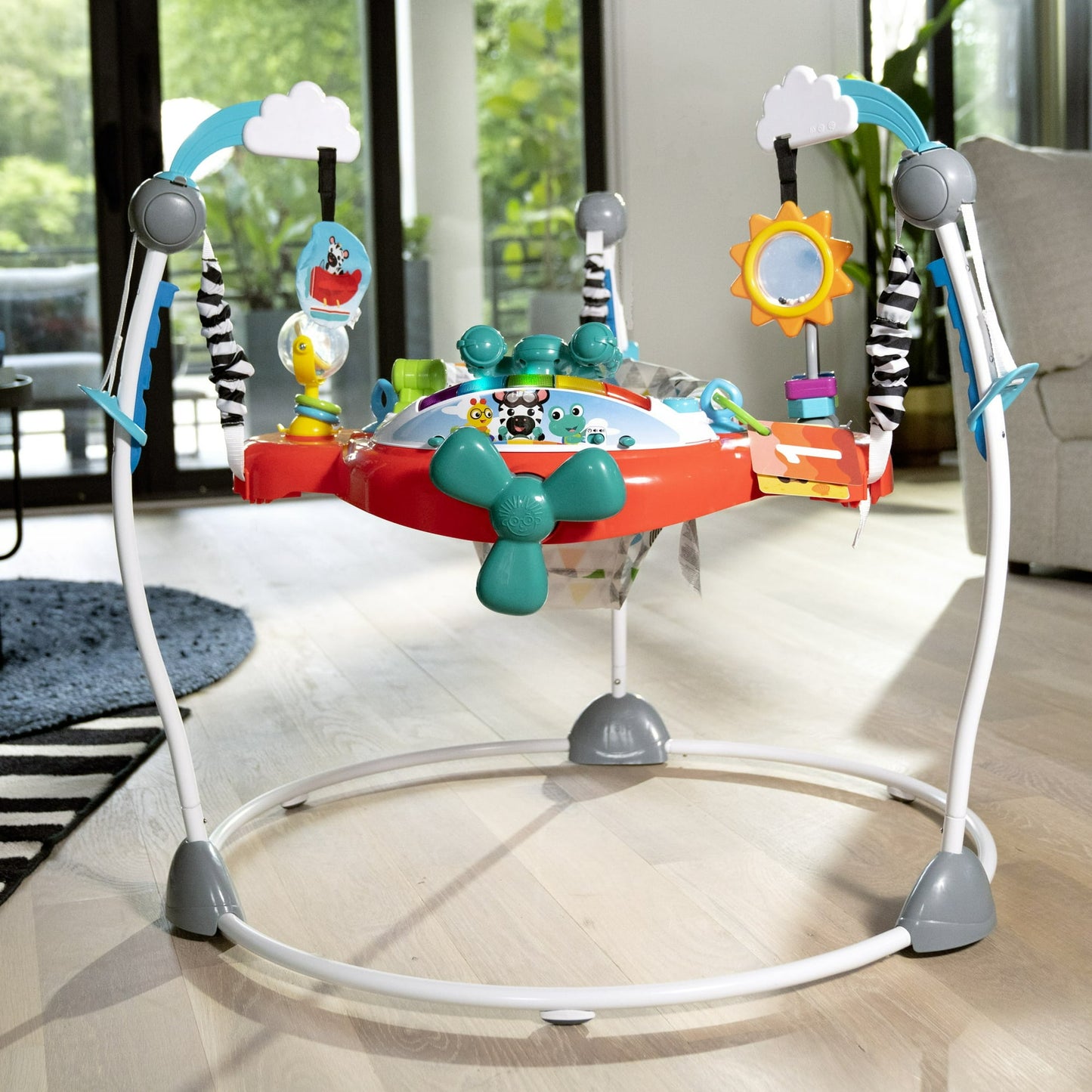 Baby activity jumper – engaging play item designed to encourage movement, exploration, and sensory development for little ones
