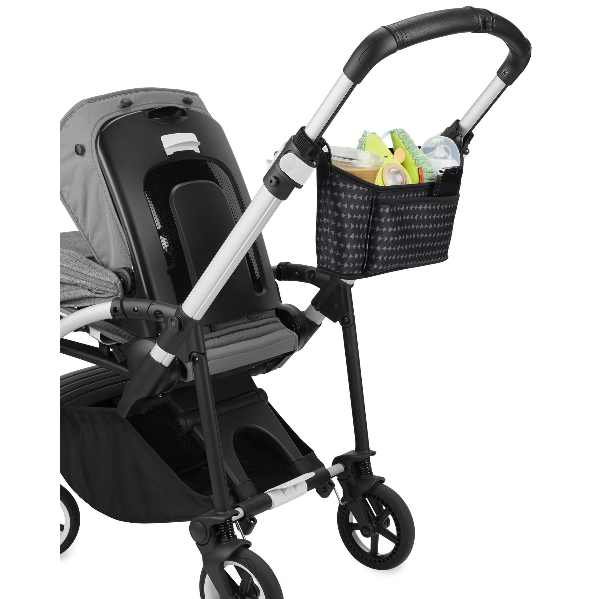Image displaying a baby stroller with a baby stroller accessory – convenient add-on designed to make outings easier and more comfortable for caregivers and little ones
