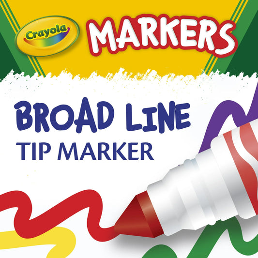 Crayola Broad Line Markers, 10 Count