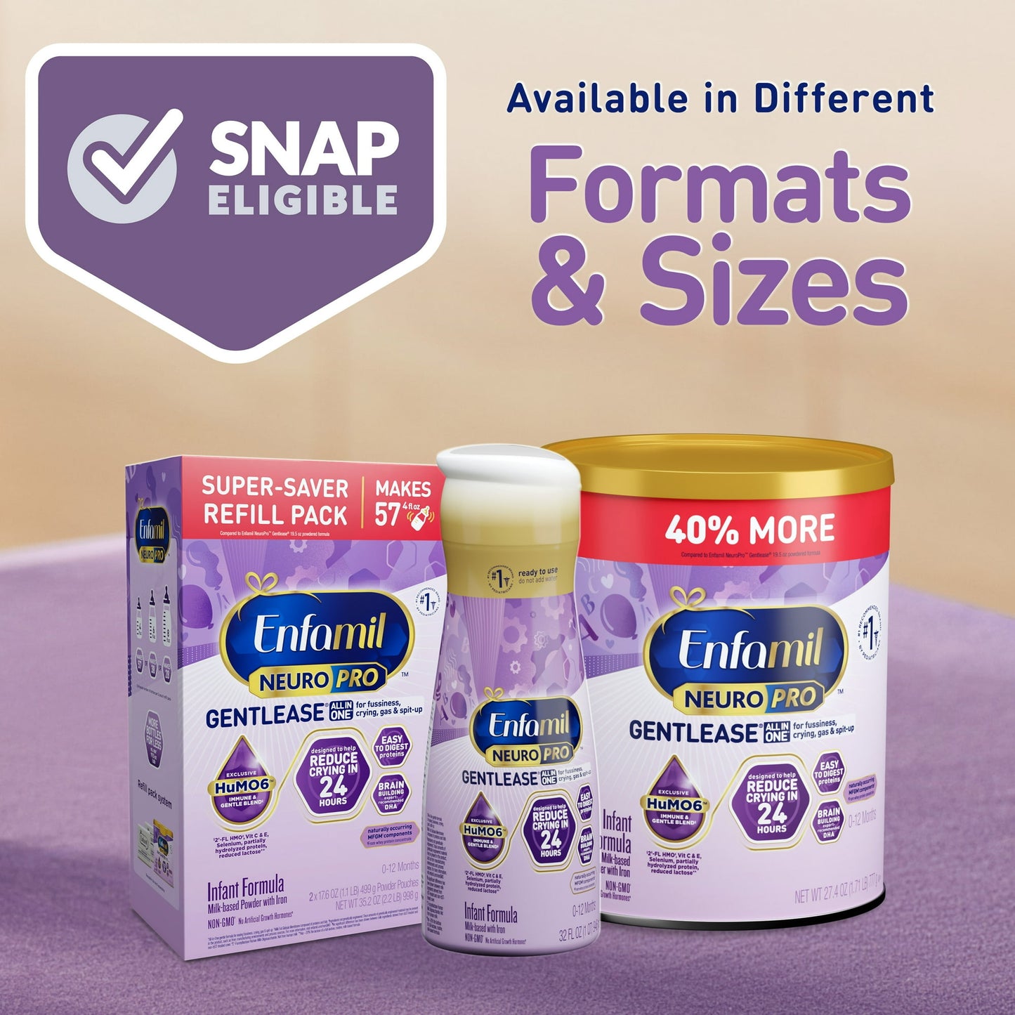 Enfamil NeuroPro Gentlease Liquid Baby Formula, for Premium Digestive Support