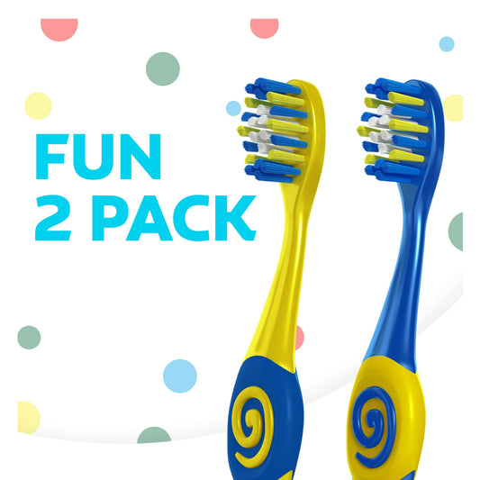 Colgate Kids Toothbrushes and Suction Cup, Extra Soft, Bluey, 2 Pack