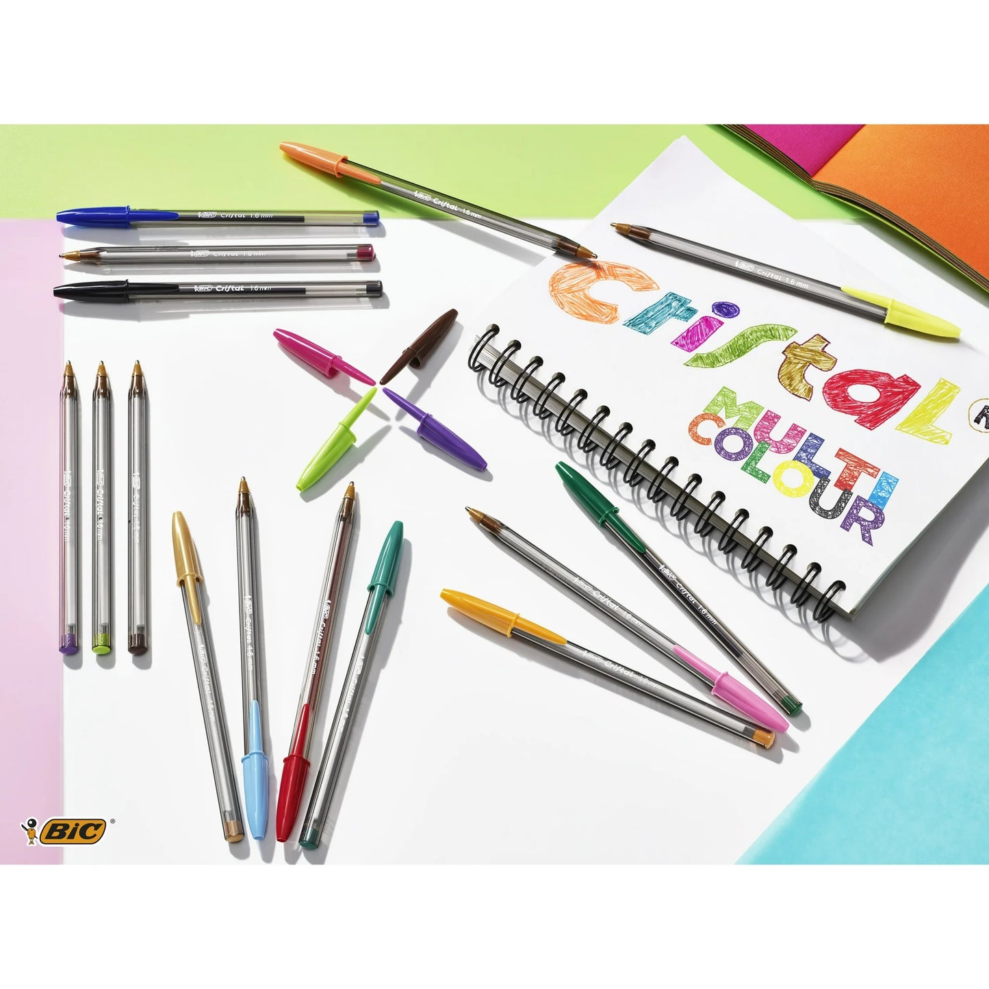 BIC Cristal Xtra Smooth Ballpoint Pen, Medium Point, 1.0 mm, Black Ink, 10 Count