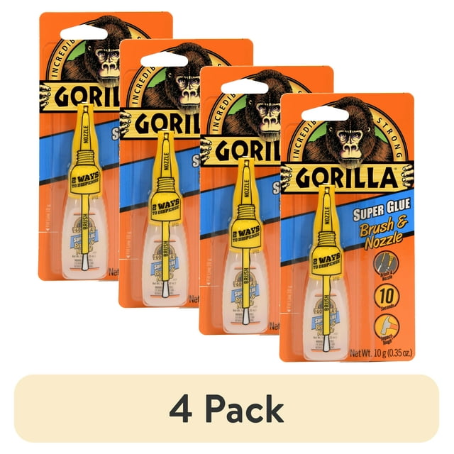 Gorilla Super Glue Brush & Nozzle, 10g