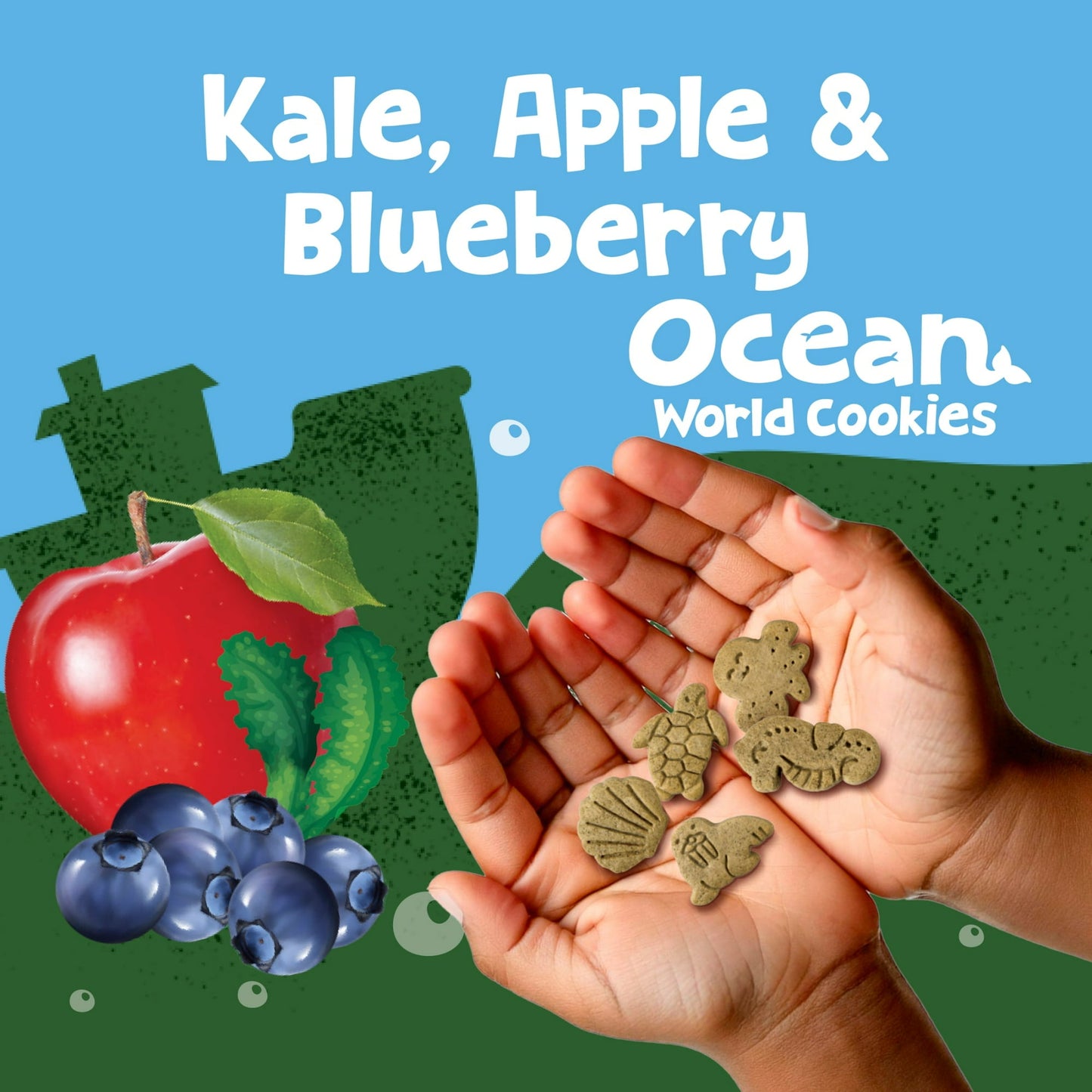 Get'ems from Gerber Kale, Apple & Blueberry Cookies, Kids Snack Made with Real Veggies & Fruits, Iron & Vitamin E