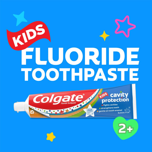 Colgate Kids Cavity Protection Toothpaste, Bubble Fruit, 2.7 oz Tube