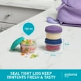 Sistema TO GO Round Mini Bites Food Storage Container, 3 Count