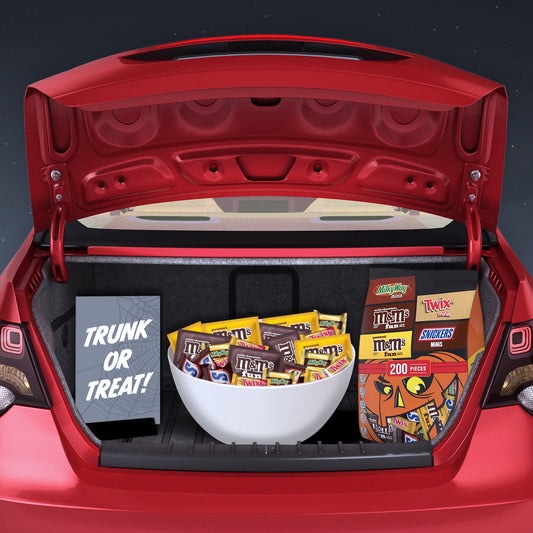 M&M's, Snickers, Twix & Milky Way Chocolate Halloween Candy Variety Pack - 200 Ct Bulk Bag