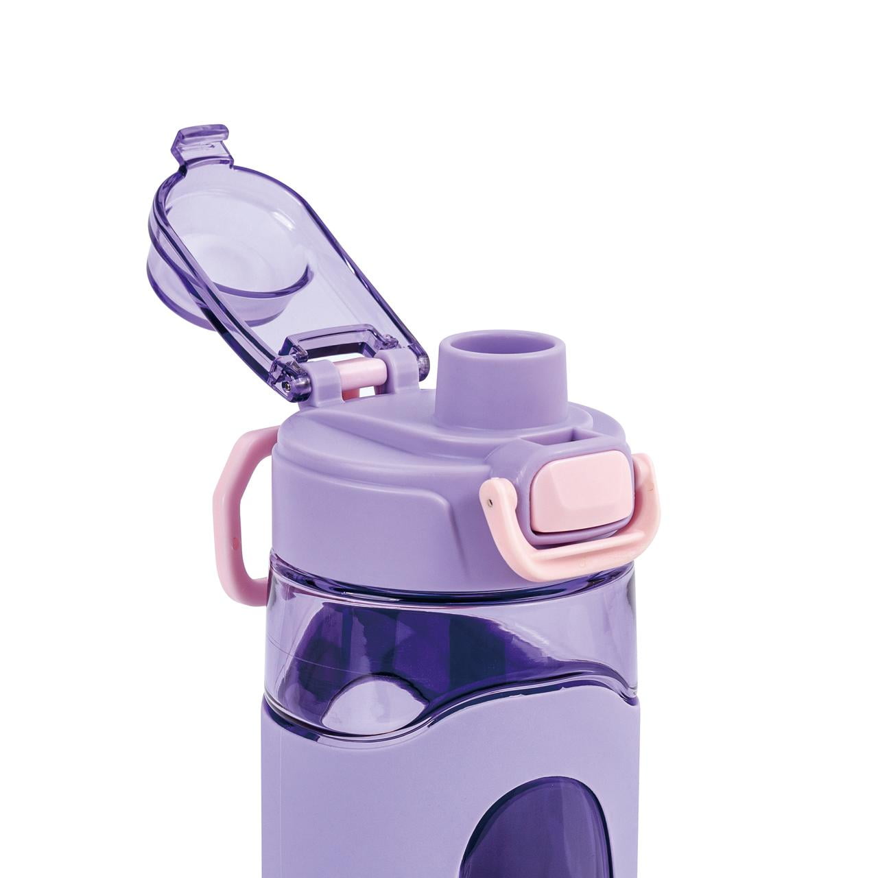 Your Zone 16 Fluid Ounces Water Bottle, Silicone Sleeve, No Straw, Tritan, Reuseable