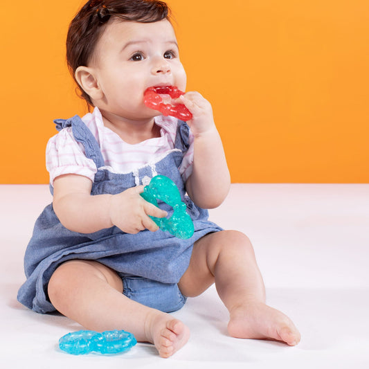 Bright Starts Stay Cool Water-Filled Chillable Teethers, Unisex, 3 Pack, Infants Ages 3 Months +