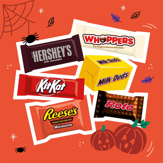 Hershey Assorted Flavored Halloween Candy, Bulk Bag 70.54 oz