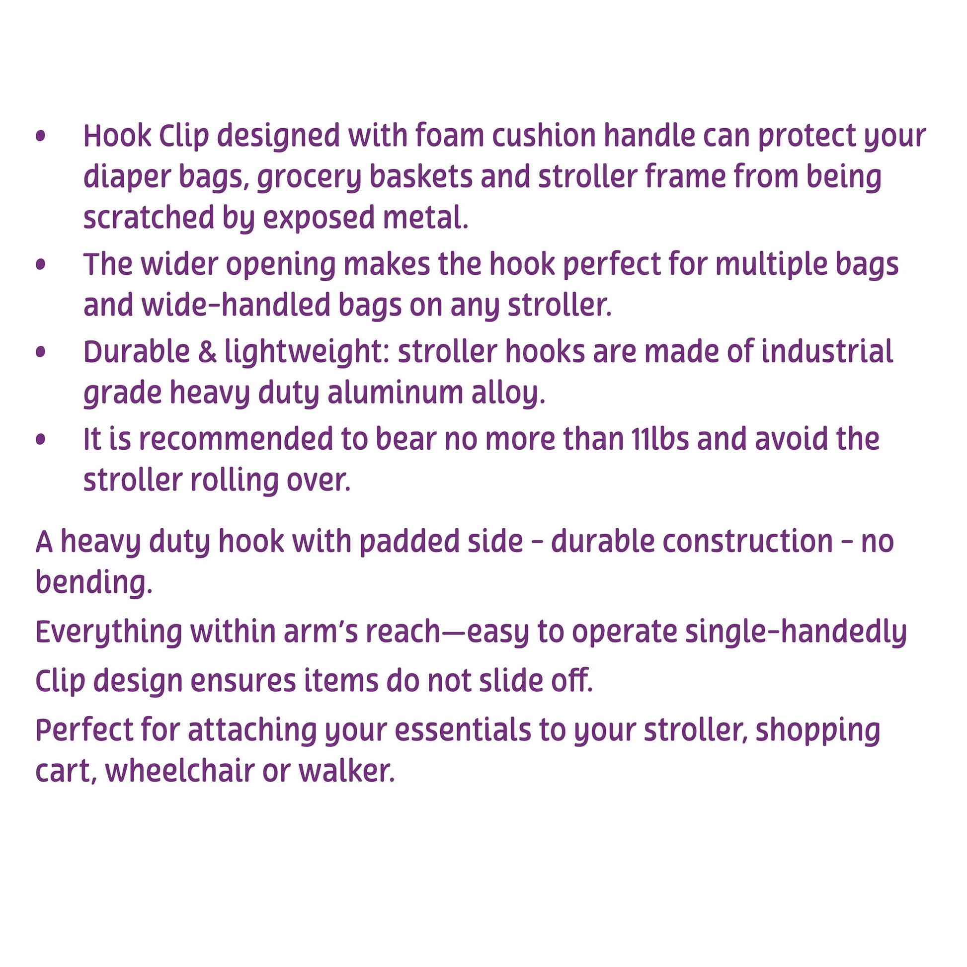 Image displaying text about details of a baby stroller accessory