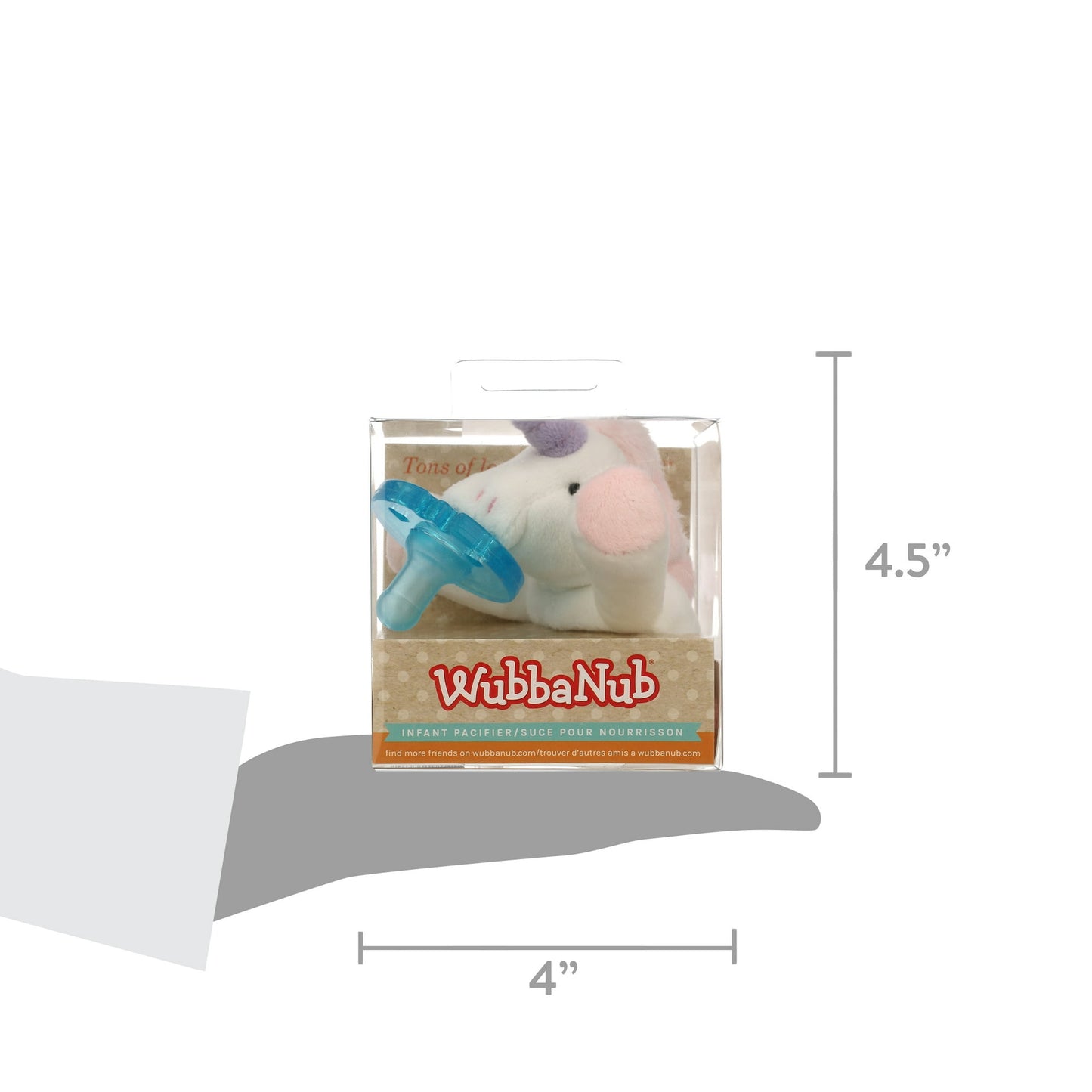 WubbaNub Baby Unicorn Infant Plush Pacifier Holder