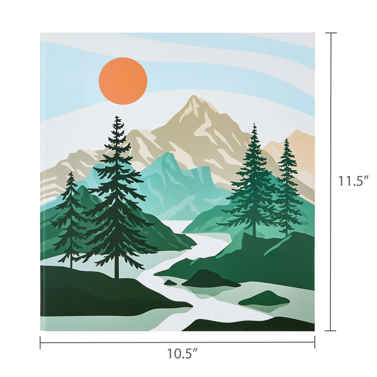 Pen+Gear Fashion 1.5" Round-Ring Binder, Mountain Landscape