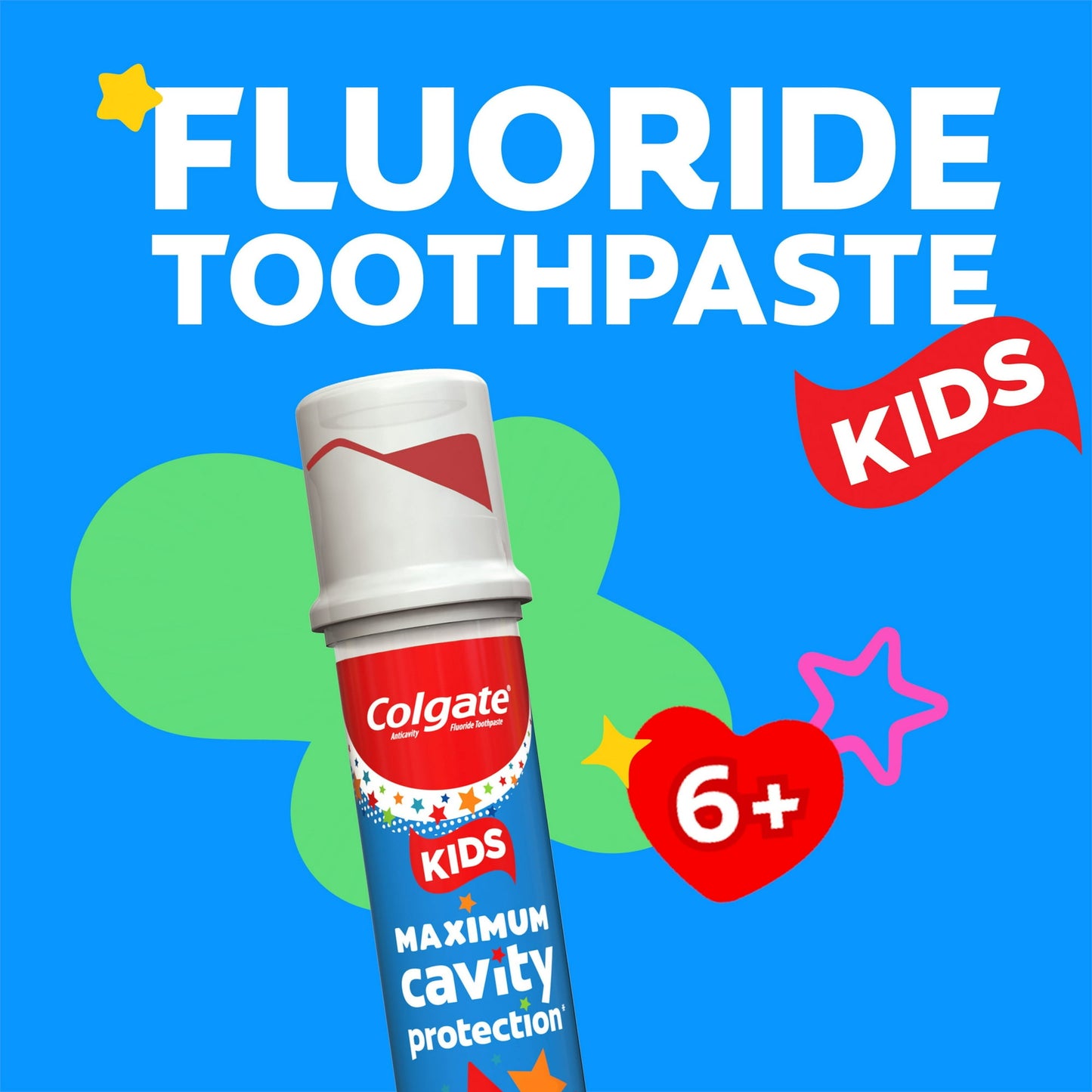 Colgate Kids Cavity Protection Toothpaste with Fluoride, Mild Bubble Fruit, 4.4 oz Pump