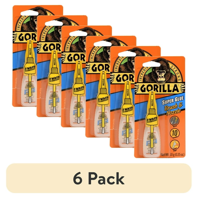 Gorilla Super Glue Brush & Nozzle, 10g