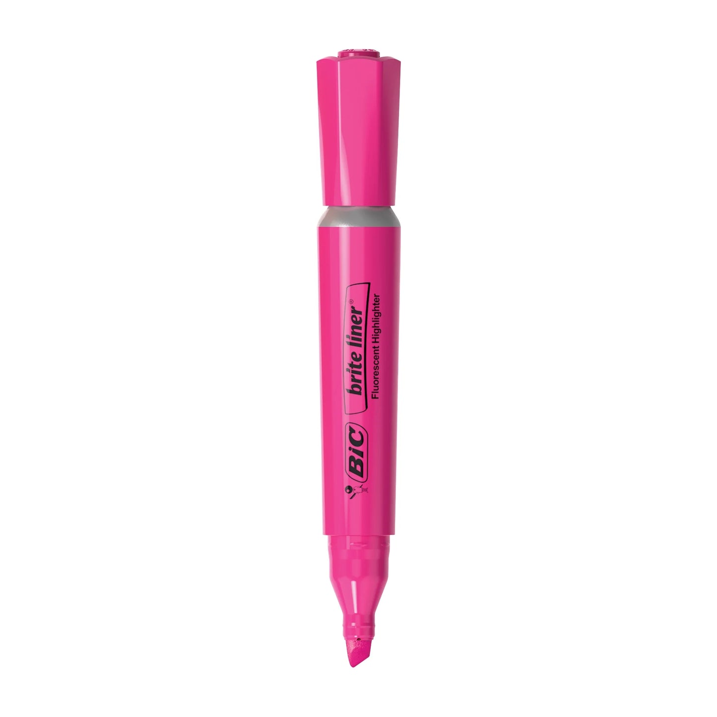 BIC Brite Liner Highlighter, Chisel Point, Assorted Colors, 4 Count