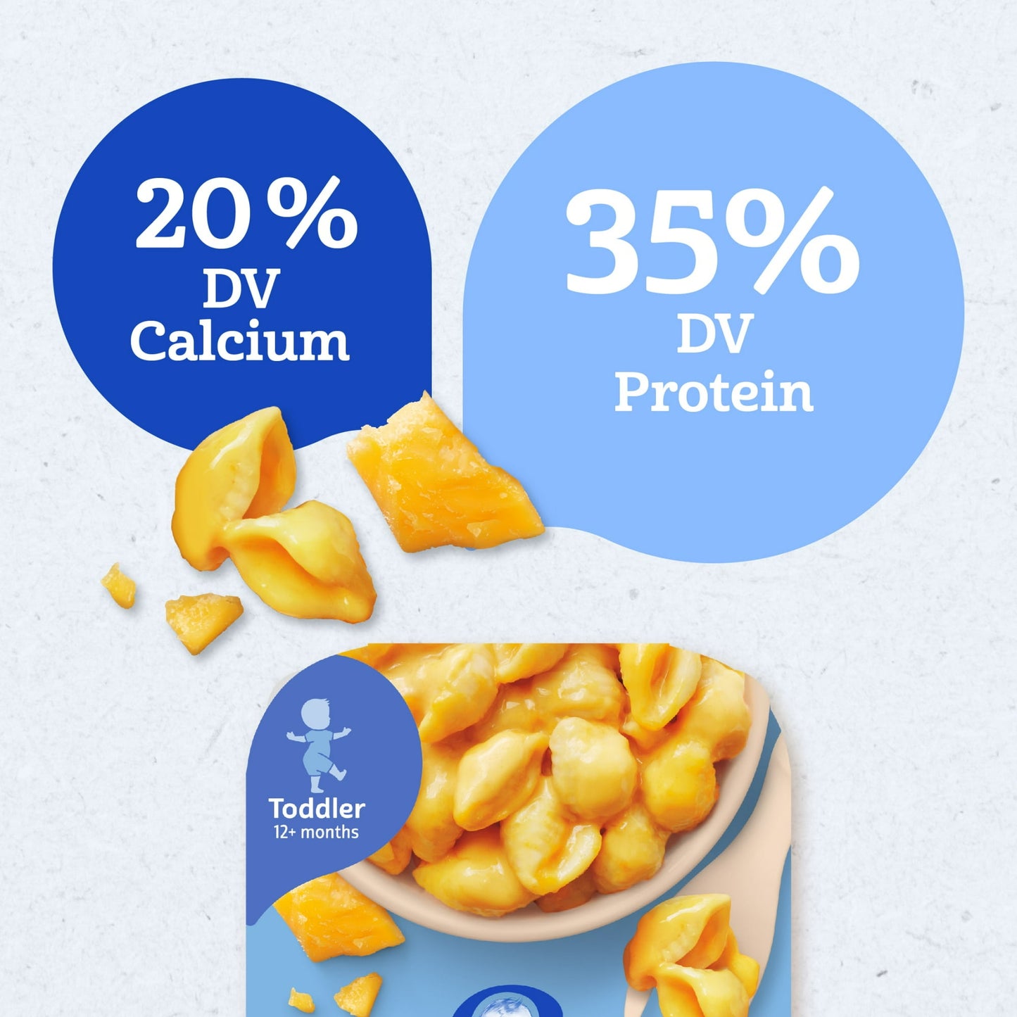 Gerber Toddler Food for Baby, Pasta Shells and Cheese Toddler Meal, 6 oz Tray