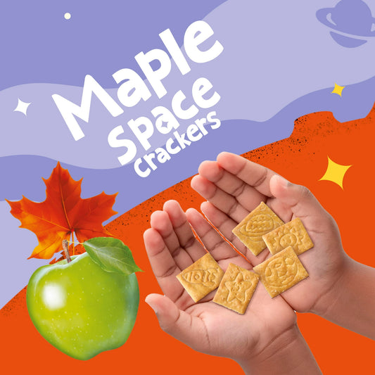 Get'ems from Gerber Maple Flavor Snack Crackers, Kids Snack Made with Real Veggies & Fruits, Iron & Vitamin E