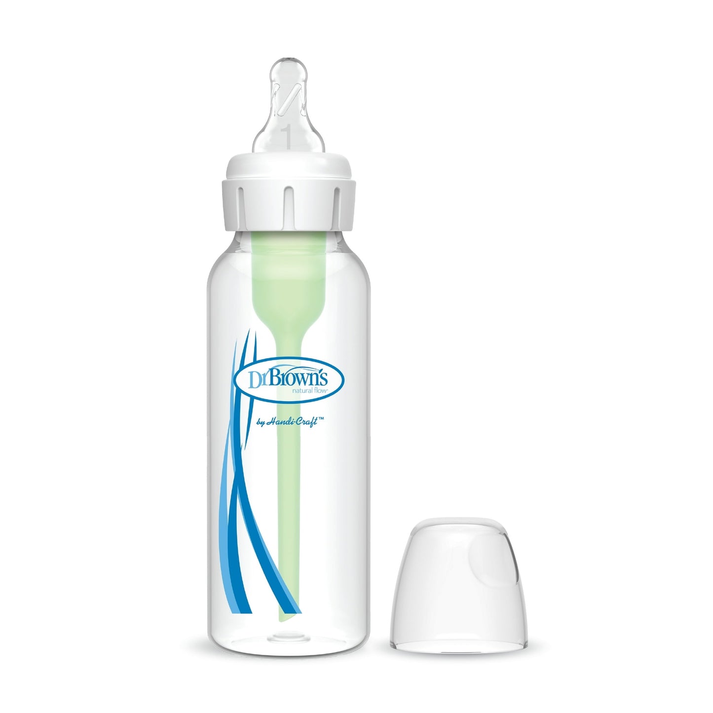 (2 pack) Dr. Brown's Natural Flow Anti-Colic Options+ Narrow Baby Bottle, 8oz, Slow Flow, 0m+, 1 Pack