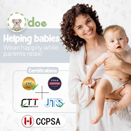 O'doe 11-Piece BPA-Free Silicone Baby Feeding Set