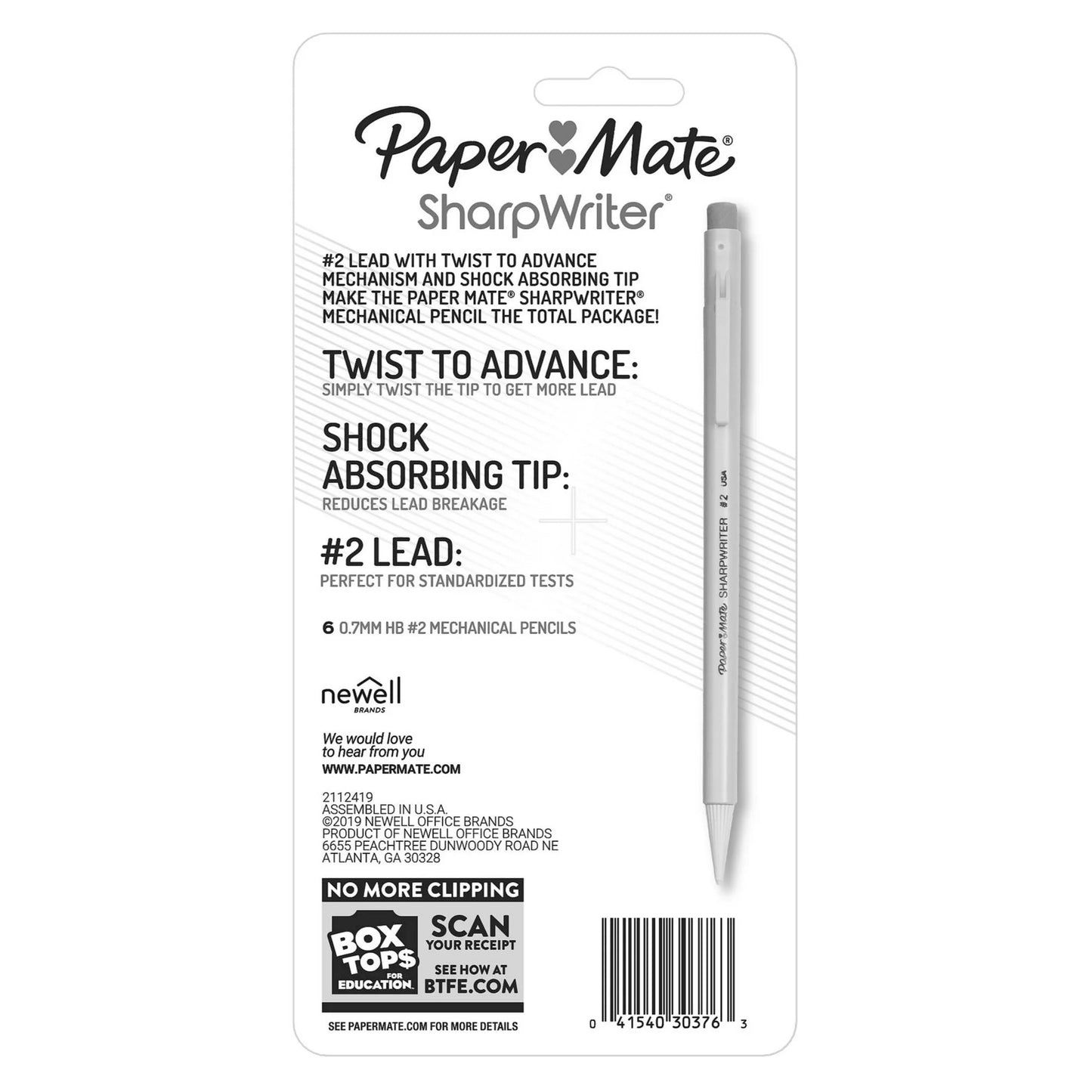 Paper Mate SharpWriter Mechanical Pencils 0.7 mm, 6 CT