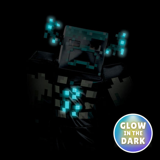 Minecraft Warden Kids Deluxe Glow-In-The-Dark Costume