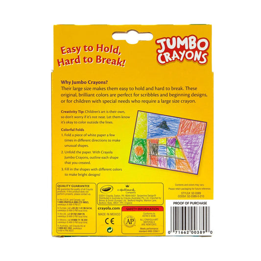 Crayola Jumbo Crayon Set, 8 Count