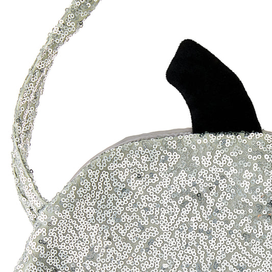 Sequin Pumpkin Bag, Silver, Halloween by Way To Celebrate