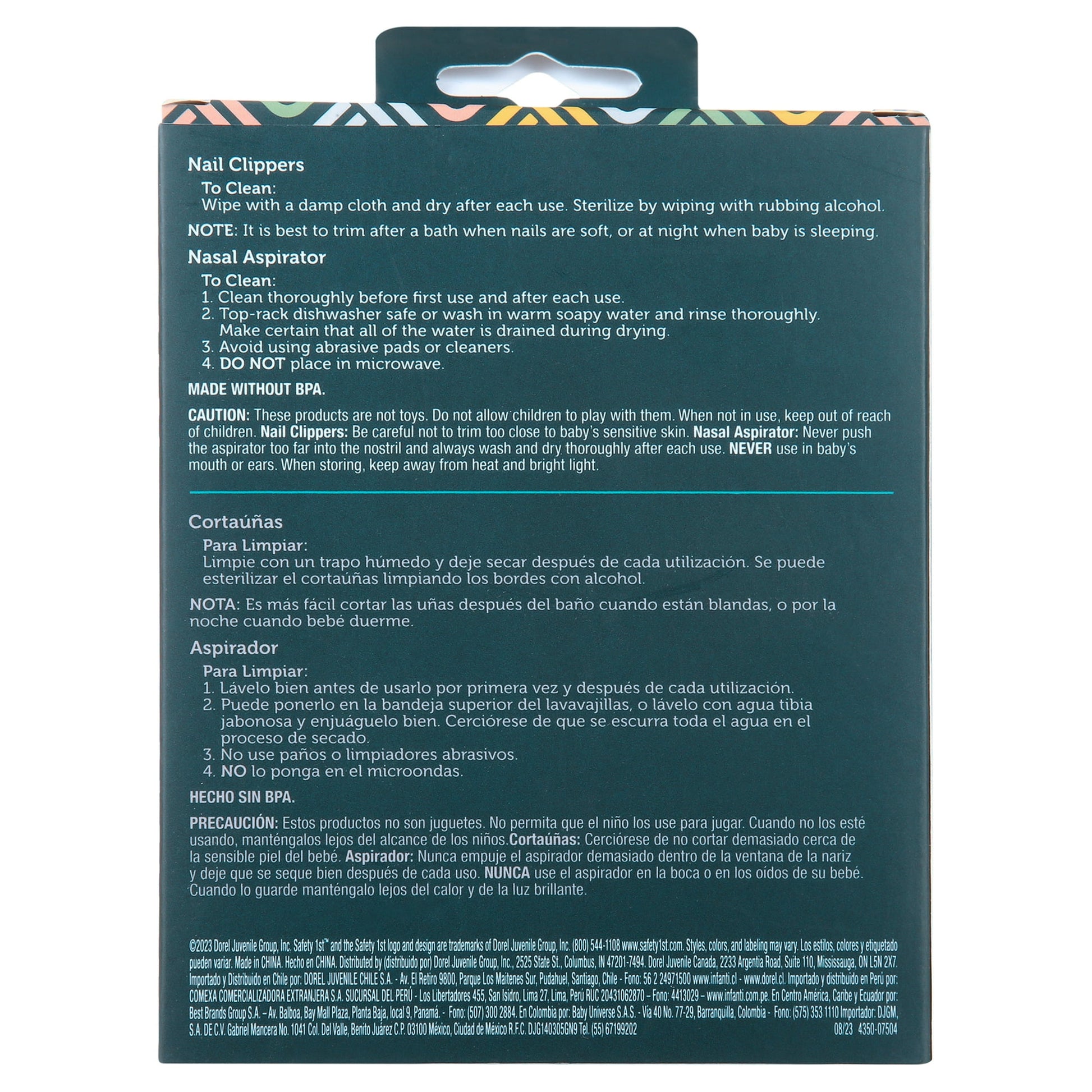 Image showing text about ingredients and details of a Baby gift set