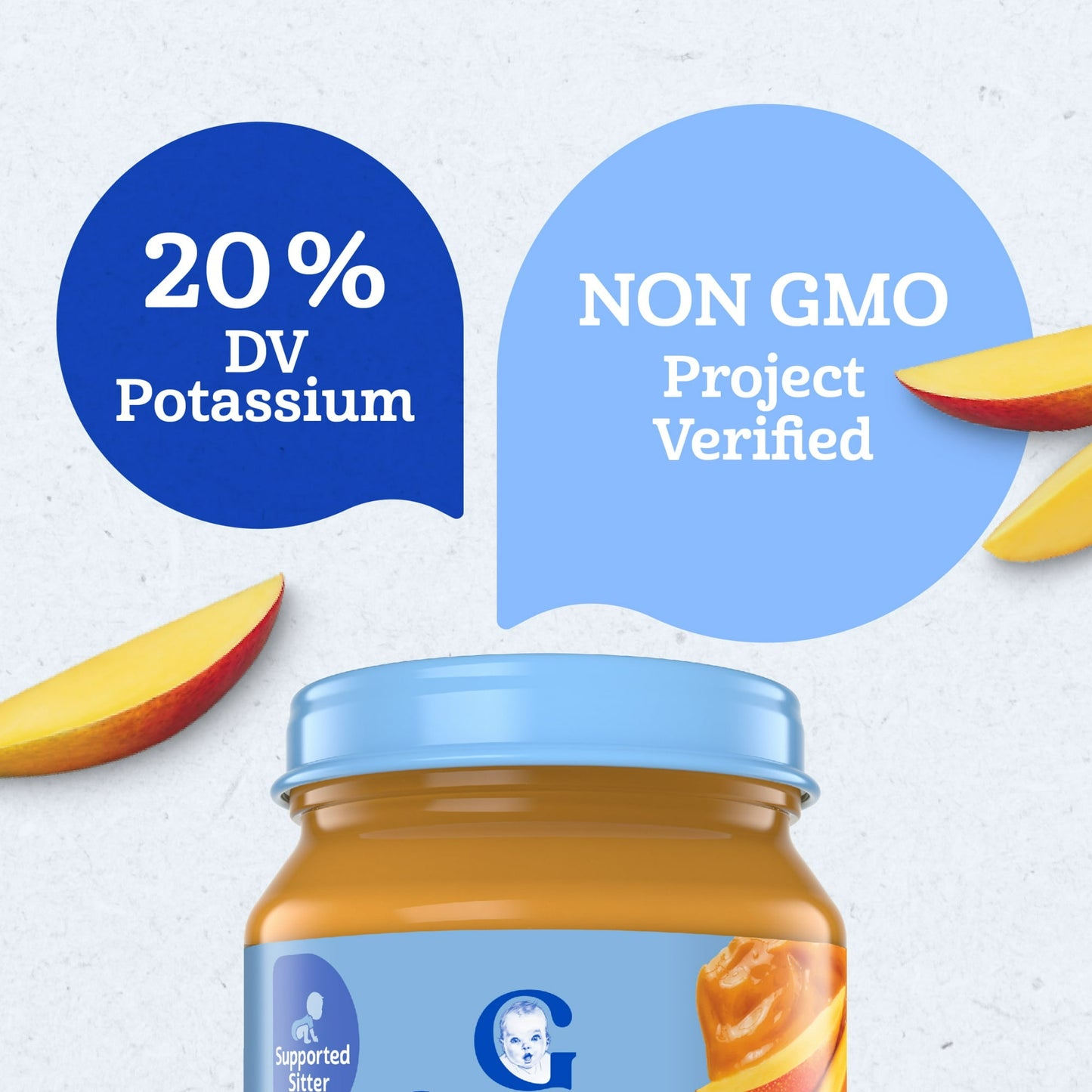 Gerber 1st Foods Natural for Baby Baby Food, Mango, 4 oz Jar