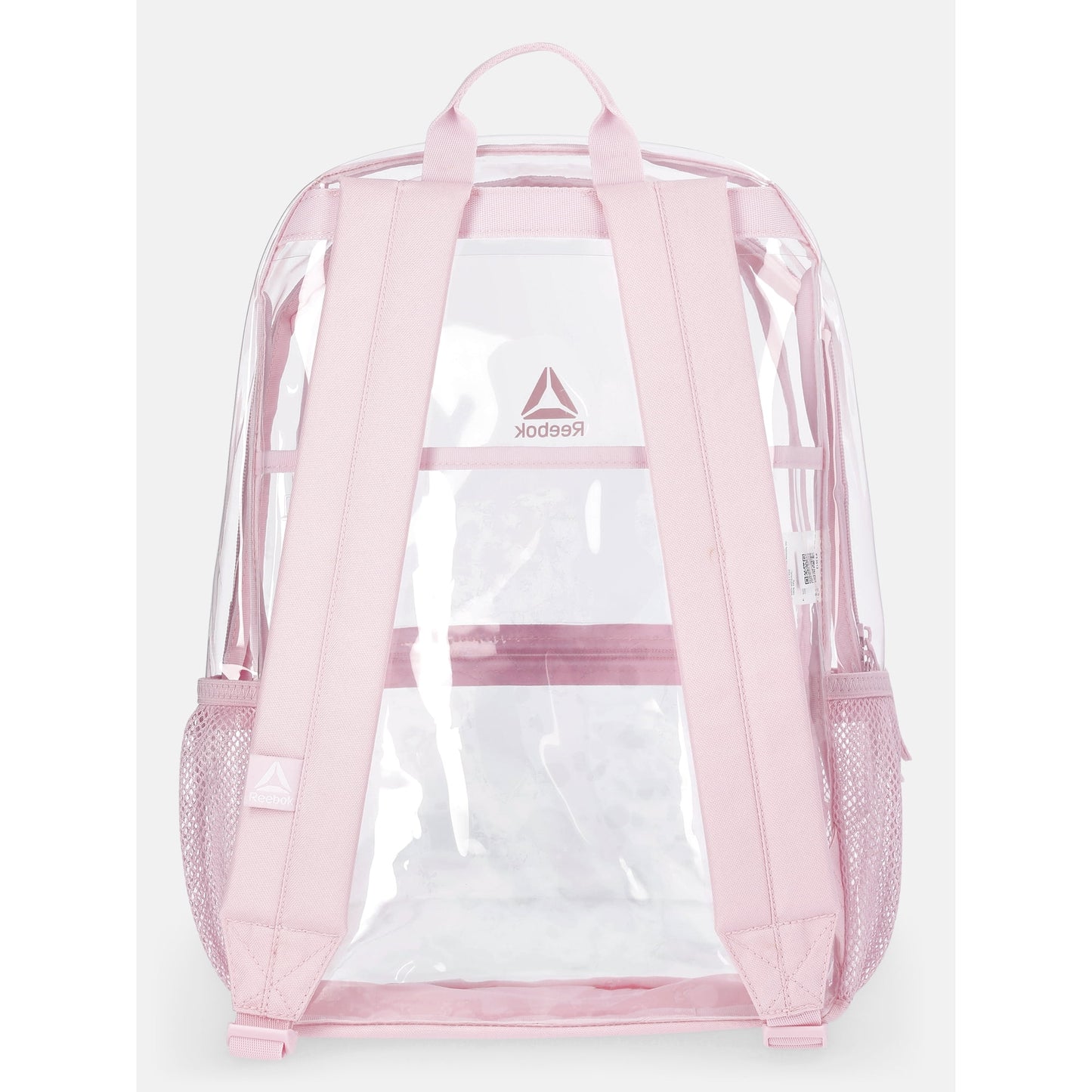 Lightweight clear backpack featuring comfortable adjustable shoulder straps for all-day wear.