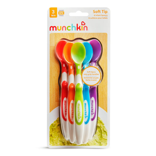 Munchkin Soft Tip Infant Spoons, Multi-Color, Unisex