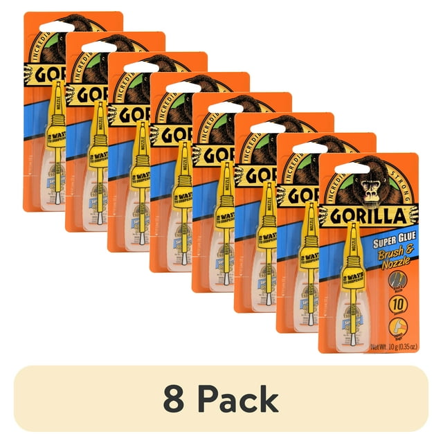 Gorilla Super Glue Brush & Nozzle, 10g
