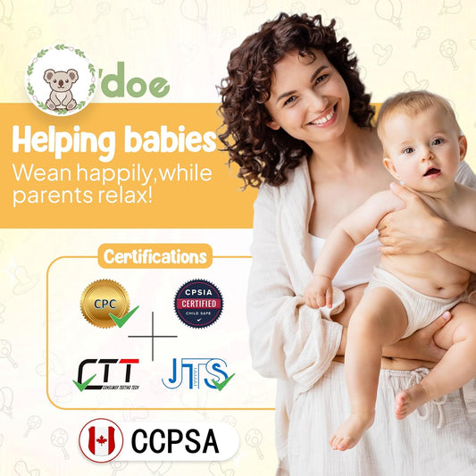 O'doe 17-Piece BPA-Free Silicone Baby Feeding Set