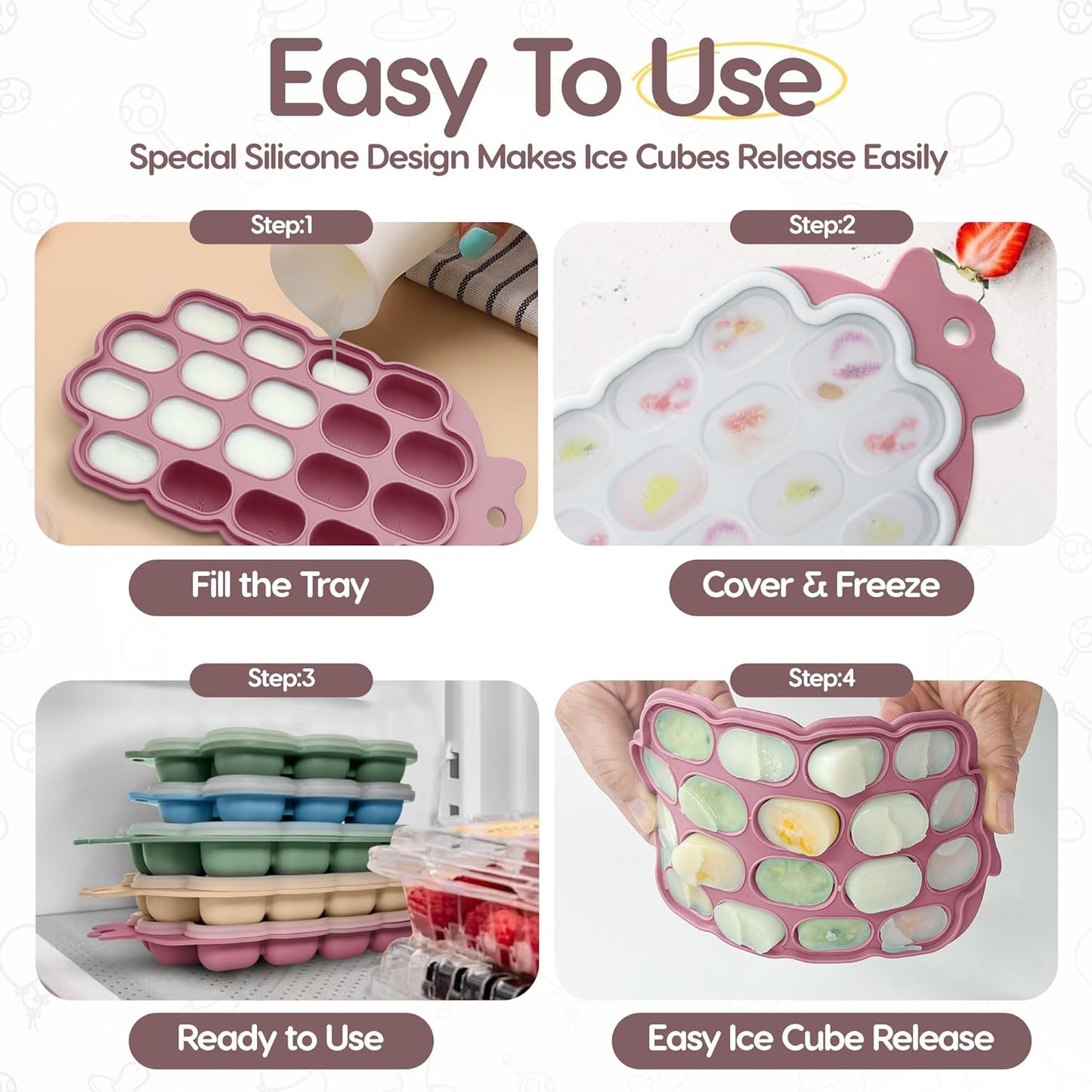 O’doe Baby Food Freezer Trays